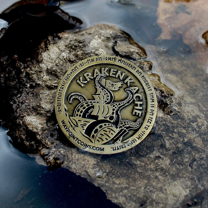 Hide & Seek Kraken Kache Coin - Waypoint Coins