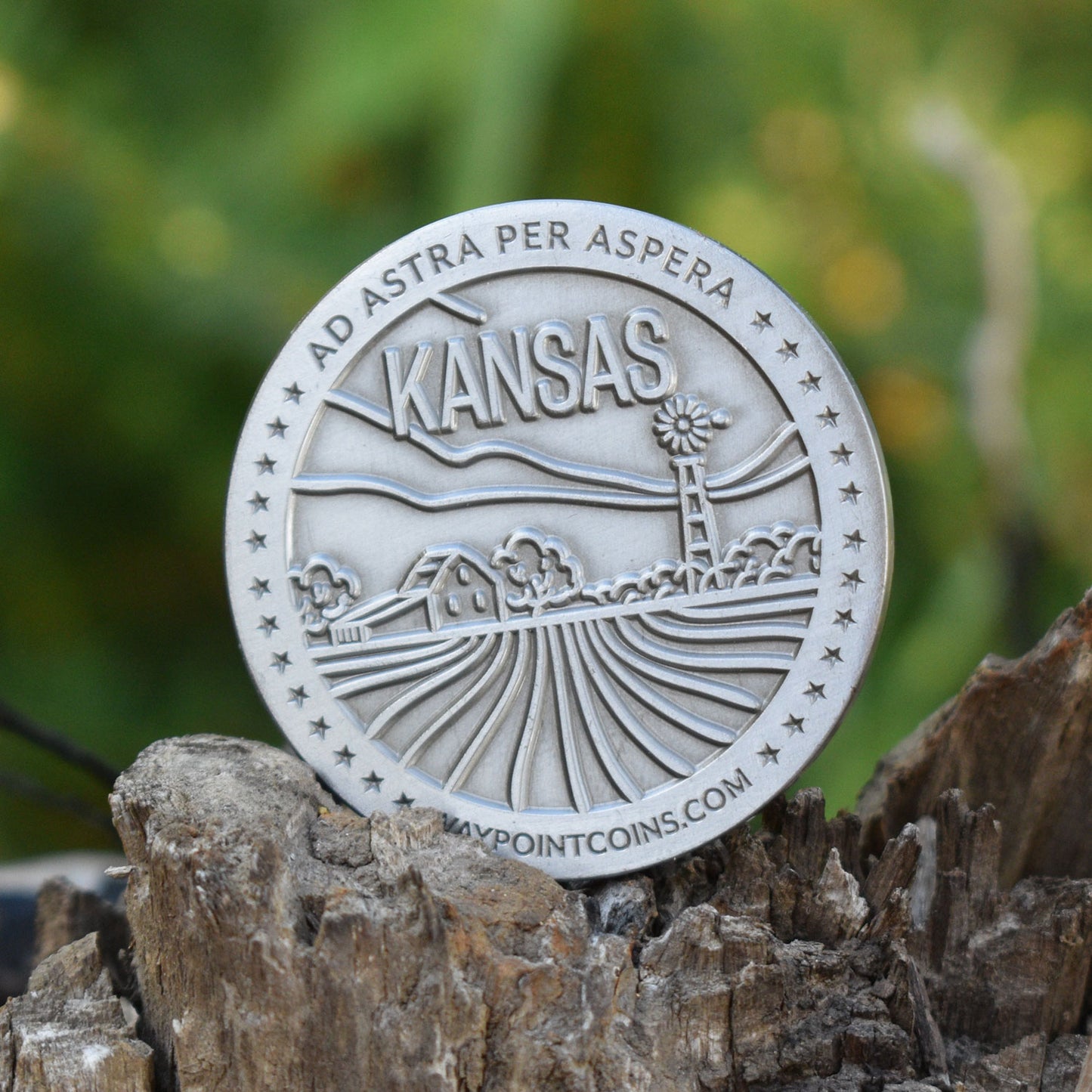 Hide & Seek Kansas Coin - Waypoint Coins