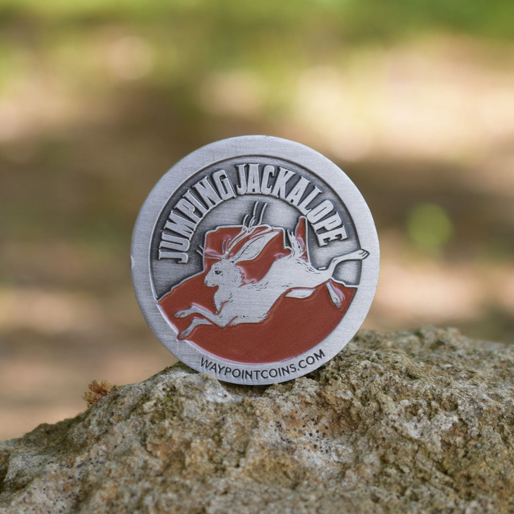 Hide & Seek Jumping Jackalope Coin - Waypoint Coins