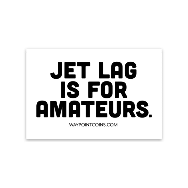 Jet Lag Sticker