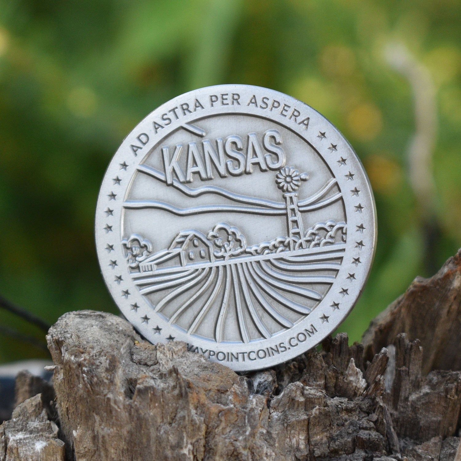 Hide & Seek Kansas Coin - Waypoint Coins